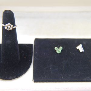 Tri Set of 2 Charms and 1 Stretch Ring